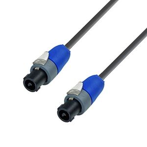 Adam Hall Cables 5 STAR S225 SS 1000 - Cable de altavoz altamente flexible 2 x 2,5 mm² de 4 polos NEUTRIK speakON