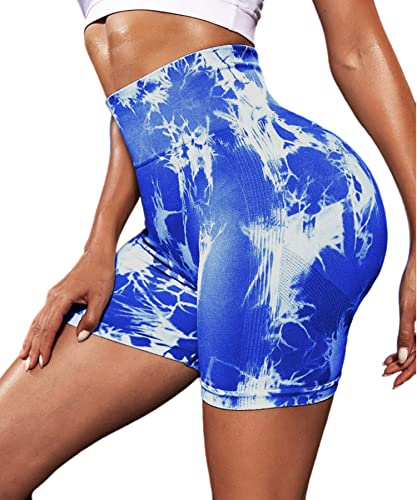 Merlvida Cintura Alta Leggins Cortos Mujer Push Up Pantalones Cortos Deporte sin Costuras Gym Shorts Elásticos Mallas Cortas Opacos Ropa Verano Leggings Deportivos para Yoga Fitness Running