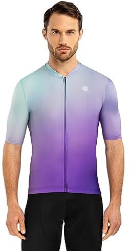 SIROKO Maillot Manga Corta Ciclismo M2 Planet Violeta Hombre