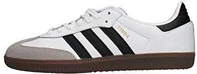 Adidas Samba OG, Zapatillas de Gimnasia para Hombre, Blanco (Footwear White/Core Black/Clear Granite 0), 38 EU