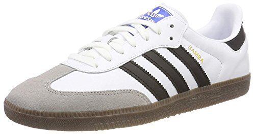 Adidas Samba OG, Zapatillas de Gimnasia para Hombre, Blanco (Footwear White/Core Black/Clear Granite 0), 44 2/3 EU