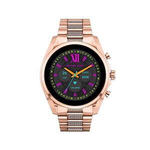Michael Kors Smartwatch Gen 6 Bradshaw para mujer, con Alexa integrada, de acero inoxidable con brazalete de acero inoxidable en tono oro rosa, MKT5135