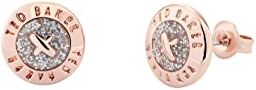 Ted Baker Pendientes Ted Baker Eisley de esmalte con mini botones (tono oro rosa/brillo plateado)