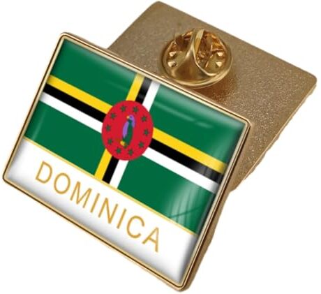 DELIGUO Insignia De Broche De La Bandera Dominicana - Broche De Insignia De Epoxi De Cristal Insignias De La Bandera Mundial Broche De Joyería Novedad Del País Para Accesorios De Bolsa De Ropa Patriota, 3