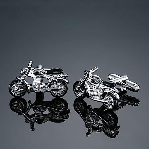 PLBSE 1 par motos bicicletas coches de carreras gemelos Modelismo animal hombres Camisas francesas puños-8