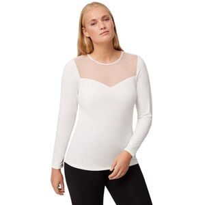 YSABEL MORA - 70015 Camiseta Mujer térmica con plumetti Color: PANACOTTA Talla: XL