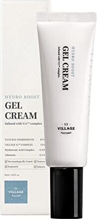 VILLAGE11FACTORY VILLAGE 11 FACTORY Crema en Gel Hydro Boost (50ml) Ácido Hialurónico, Extracto de Manzanilla, Alantoína, Hidratante y Calmante (Hydro Boost Gel Cream)