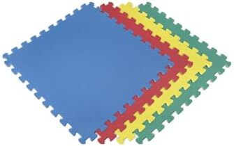 Jardin202 Esterilla Puzzle para Suelos de Gimnasio y Fitness   Colores   Protección de Goma Espuma, Tatami Puzzle Expandible 4 Unid 60x60