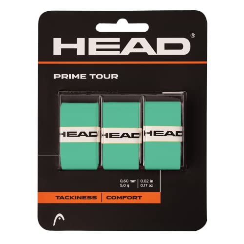 HEAD Prime Tour Paquete de 3 mentas Overgrip de Raqueta, Unisex, Talla única