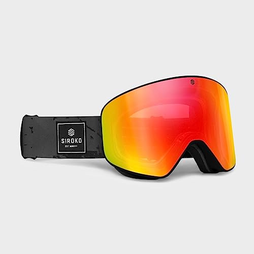 SIROKO Gafas de sol esquí y nieve GX Whistler Naranja Intenso Hombre y Mujer