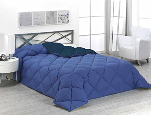 SABANALIA - Edredón nórdico de 400 g Reversible (Bicolor), para Cama de 90/105 cm, Color Azul y Marino