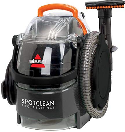 BISSELL SpotClean Pro Limpiador a Mano para Manchas y Alfombras, 750 W, 6.4 litros, 84 Decibelios, Negro y Naranja