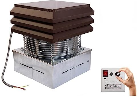 Extractor de humo, Extractores de humo para chimeneas para barbacoa, Aspirador de humos para chimenea modelo base Gemi Elettronica