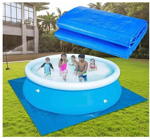 BEST&FREE Suelo para Piscina Desmontable. Tapiz Suelo Piscina Desmontable para jardín. Suelo Piscina Exterior Cuadrado.Base Piscina Desmontable para cesped jardín. (275x275 cm)