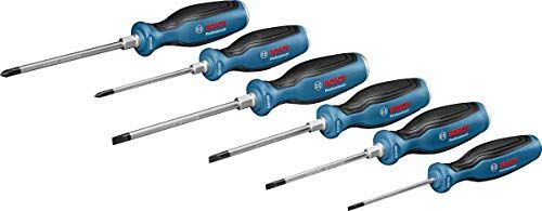 Bosch Professional - Juego 6 destornilladores estrella + plano (2 x PH, 4 x SL, Softgrip, en caja)