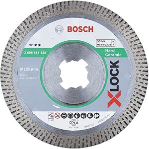 Bosch Professional Best - Disco de corte de diamante (para cerámica dura, X-LOCK, Ø125 mm, diámetro del orificio: 22,23 mm)
