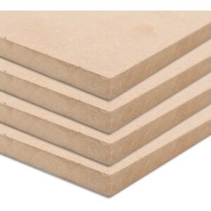 vidaXL Láminas de MDF cuadradas 4 unidades 60x60 cm 25 mm