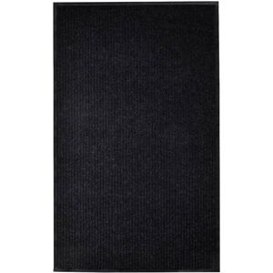 vidaXL Felpudo de PVC negro 117x220 cm