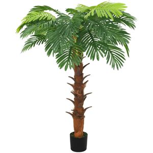 vidaXL Palmera Cycas artificial con macetero 160 cm verde