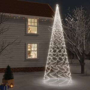 vidaXL Árbol de Navidad con pincho 3000 LED blanco frío 800 cm