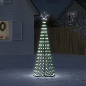 vidaXL Árbol de Navidad cono de luz 275 LEDs blanco frío 180 cm
