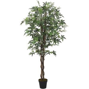 vidaXL Arce artificial con 672 hojas verde 180 cm