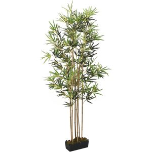 vidaXL Árbol de bambú artificial con 552 hojas verde 120 cm