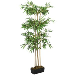 vidaXL Árbol de bambú artificial con 988 hojas verde 150 cm