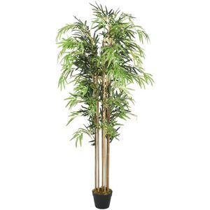 vidaXL Árbol de bambú artificial con 500 hojas verde 80 cm