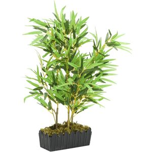 vidaXL Árbol de bambú artificial con 500 hojas verde 80 cm