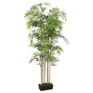 vidaXL Árbol de bambú artificial con 1095 hojas verde 150 cm