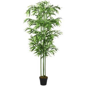 vidaXL Árbol de bambú artificial con 864 hojas verde 180 cm