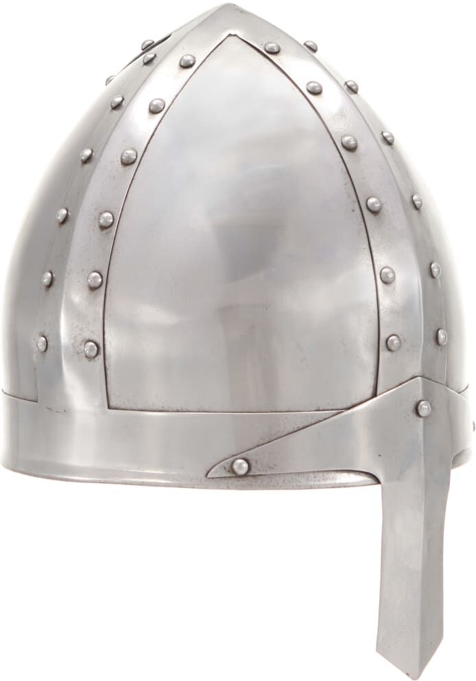 vidaXL Réplica de casco de caballero medieval antiguo LARP acero plata