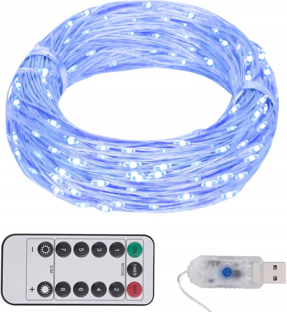 vidaXL Tira de luces LEDs con 150 LEDs azul 15 m PVC