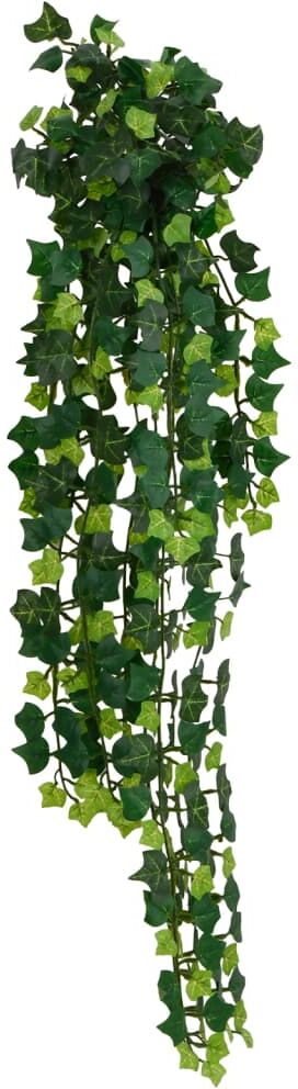 vidaXL Plantas artificiales colgantes 12 uds 339 hojas verde 90 cm