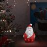 vidaXL Figura de Papá Noel de acrílico navideño LED 28 cm