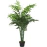 vidaXL Palmera artificial con 18 hojas verde 80 cm