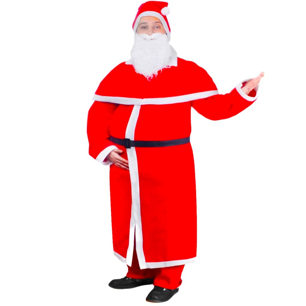 vidaXL Disfraz para Navidad Set Traje Papá Noel Túnica