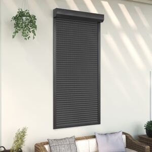 vidaXL Persiana de aluminio gris antracita 100x210 cm