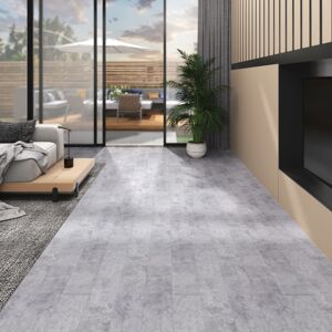 vidaXL Lamas para suelo de PVC autoadhesivas gris cemento 4,46 m² 3 mm