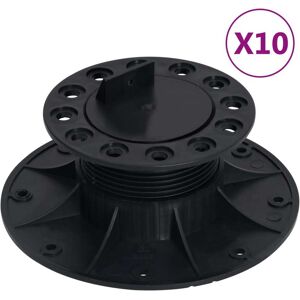 vidaXL Patas ajustables para terraza 10 unidades 60-88 mm