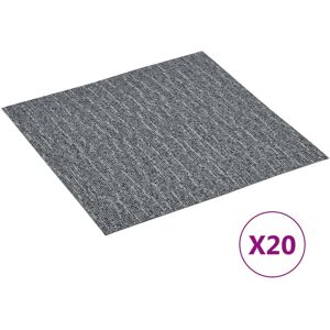 vidaXL Tarimas autoadhesivas 20 piezas PVC 1,86 m² gris