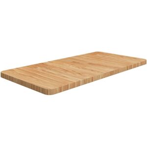 vidaXL Encimera de madera maciza tratada marrón claro 80x40x2,5cm