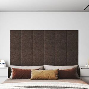 vidaXL Paneles de pared 12 uds tela gris taupé 30x30 cm 1,08 m²