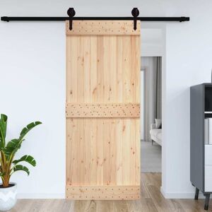 vidaXL Puerta NARVIK madera maciza pino 70x210 cm