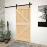 vidaXL Puerta de madera maciza de pino  90x210 cm