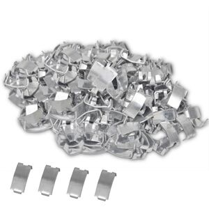 vidaXL Clips de cola milano concertinas 500 uds acero galvanizado