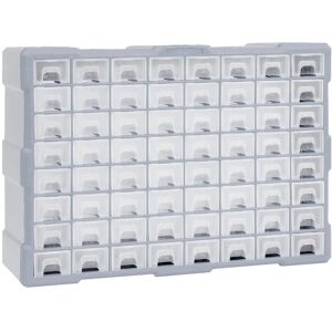 vidaXL Organizador multicajones con 64 cajones 52x16x37,5 cm