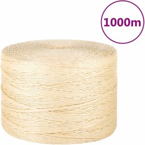 vidaXL Cuerda 100% sisal 3 mm 1000 m