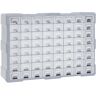 vidaXL Organizador multicajones con 64 cajones 52x16x37,5 cm